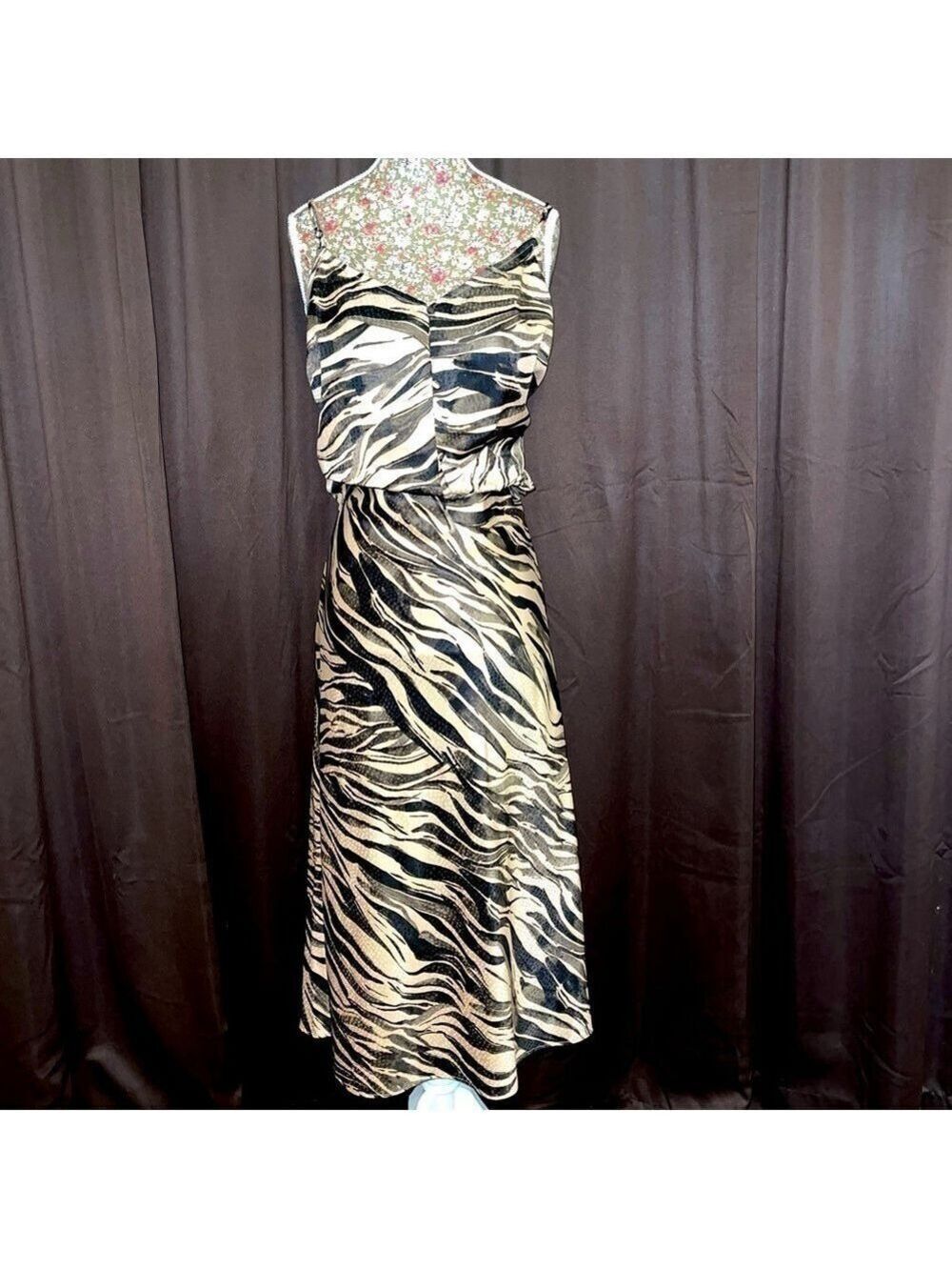 Nine West Satin Animal Print Set